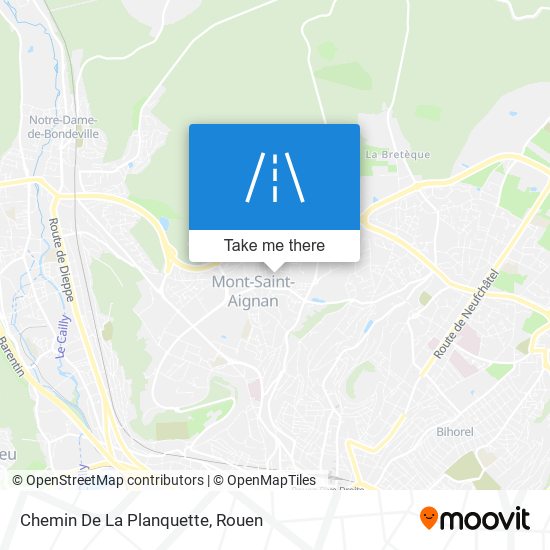 Mapa Chemin De La Planquette