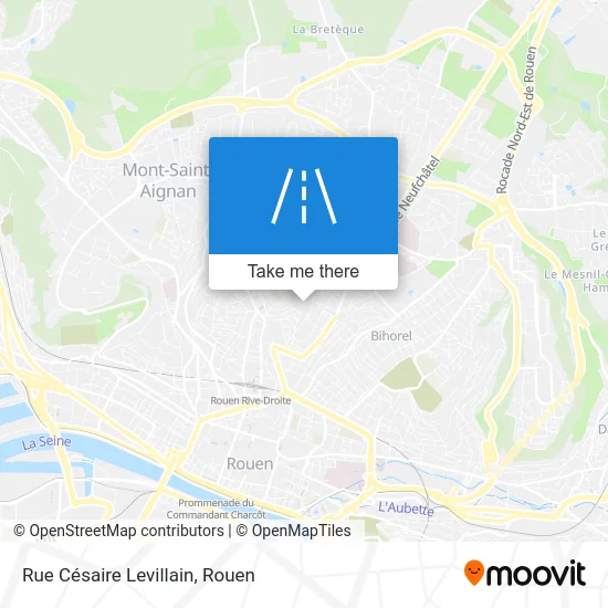 Rue Césaire Levillain map