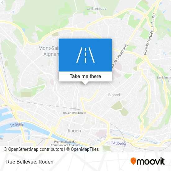 Rue Bellevue map