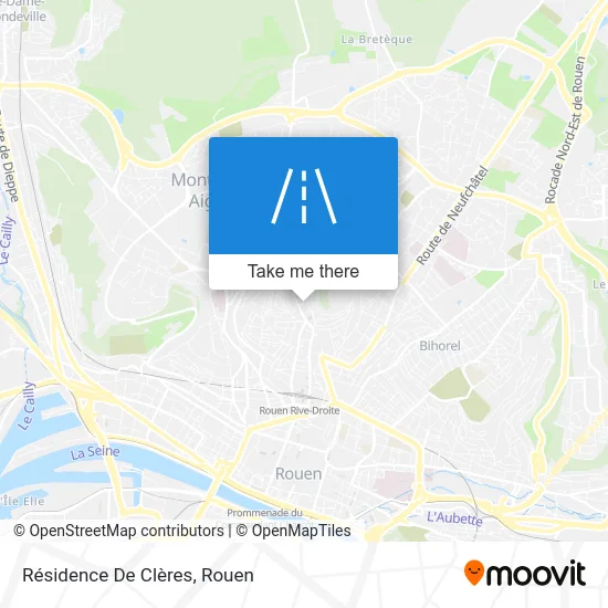 Résidence De Clères map