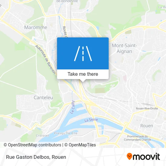 Rue Gaston Delbos map