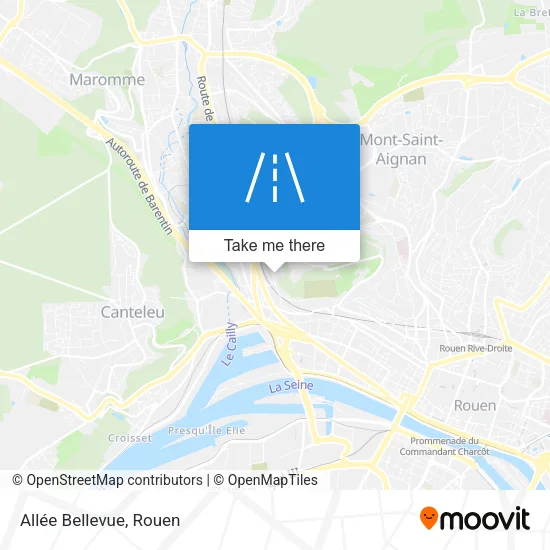 Allée Bellevue map