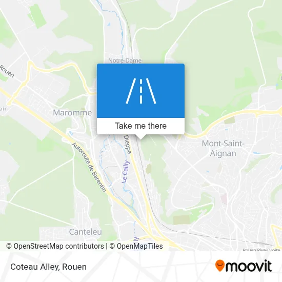 Allée Du Coteau map