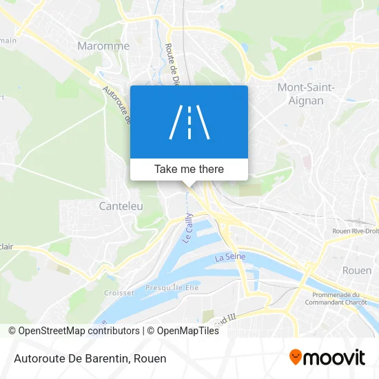 Autoroute De Barentin map