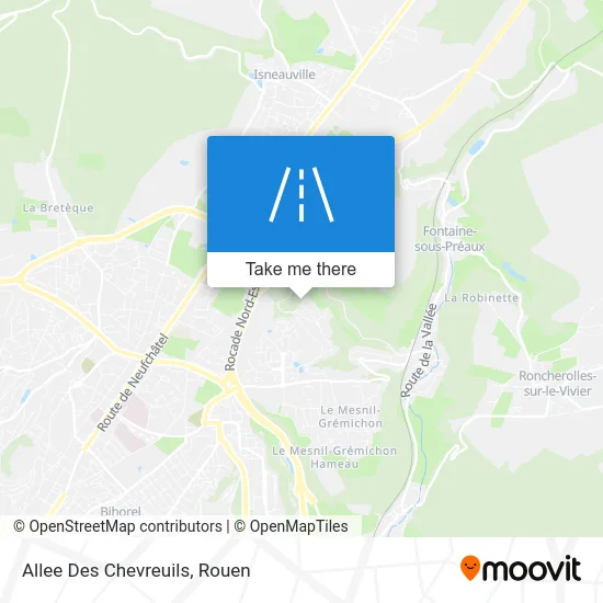 Allée Des Chevreuils map