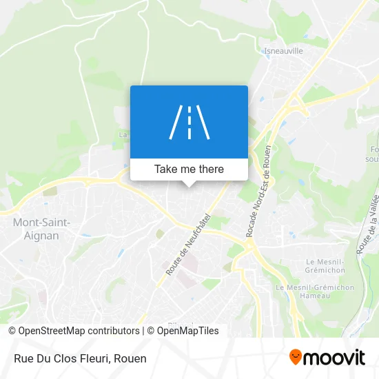 Rue Du Clos Fleuri map