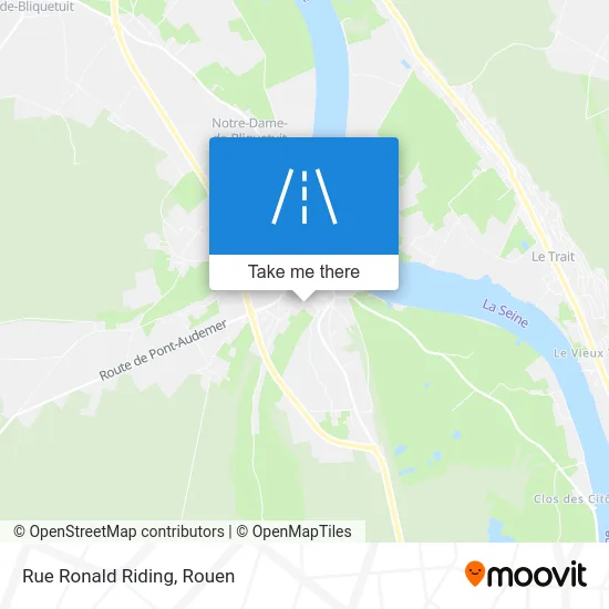 Rue Ronald Riding map
