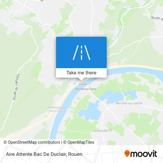 Aire Attente Bac De Duclair map