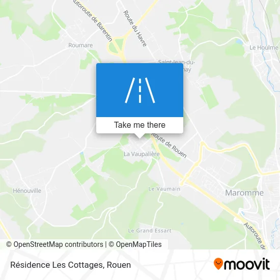 Résidence Les Cottages map