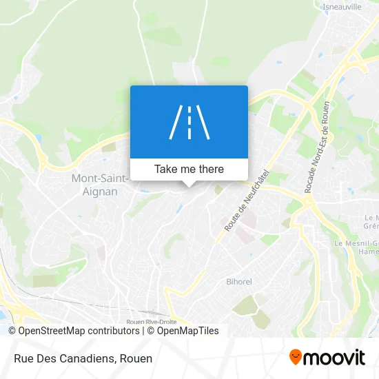 Rue Des Canadiens map