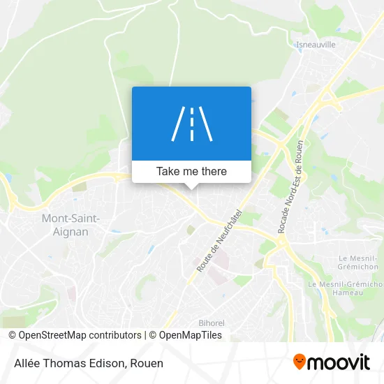 Allée Thomas Edison map