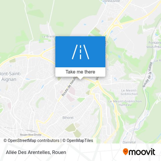 Allée Des Arentelles map