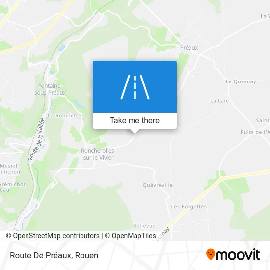 Route De Préaux map