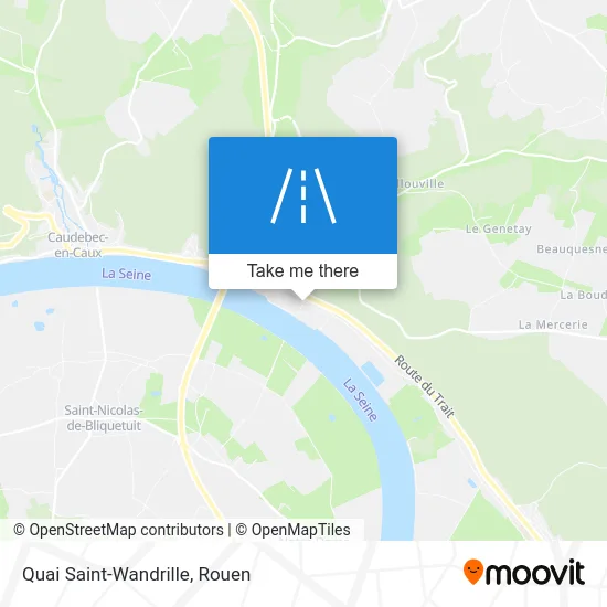 Quai Saint-Wandrille map