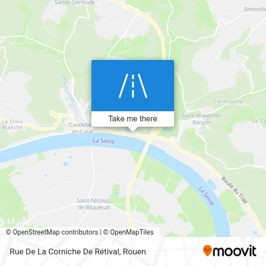 Rue De La Corniche De Rétival map