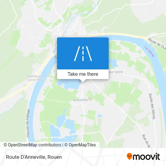 Route D'Anneville map