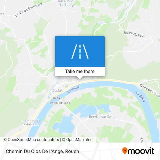 Chemin Du Clos De L'Ange map