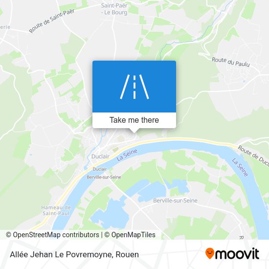 Allée Jehan Le Povremoyne map