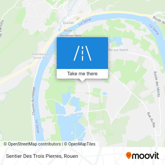 Sentier Des Trois Pierres map