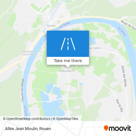 Mapa Allée Jean Moulin