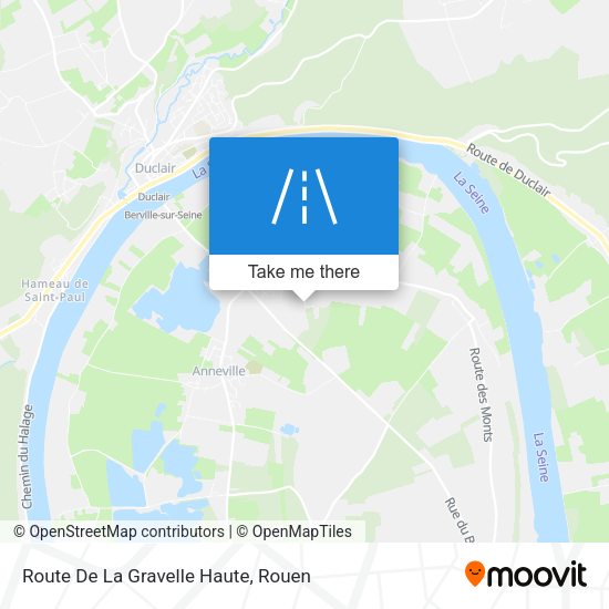 Route De La Gravelle Haute map
