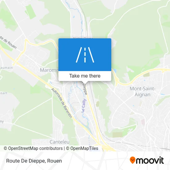 Route De Dieppe map