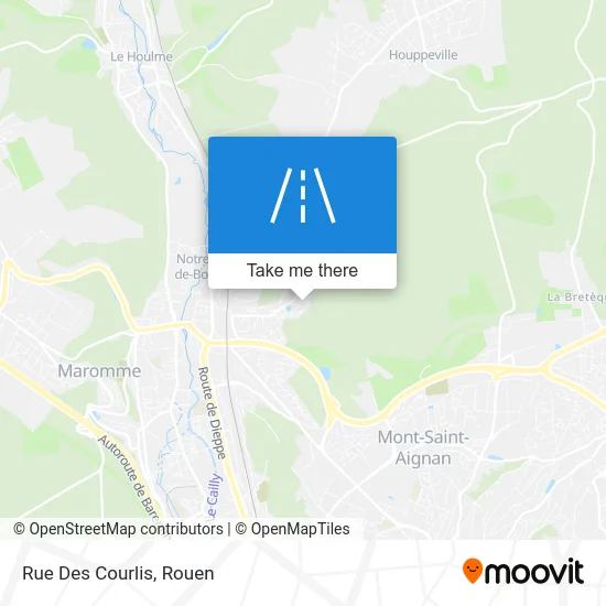 Rue Des Courlis map