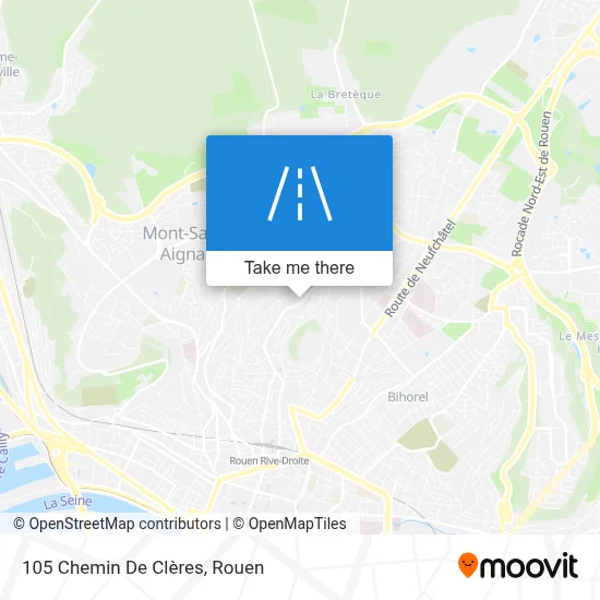 105 Chemin De Clères map