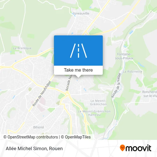 Allée Michel Simon map