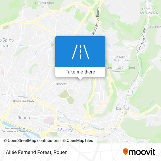 Allée Fernand Forest map