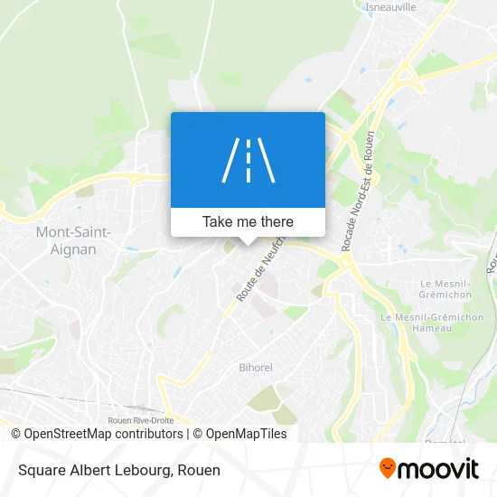 Square Albert Lebourg map