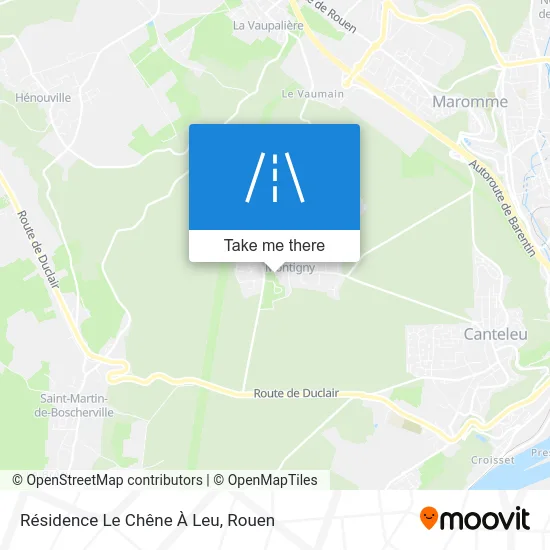 Résidence Le Chêne À Leu map