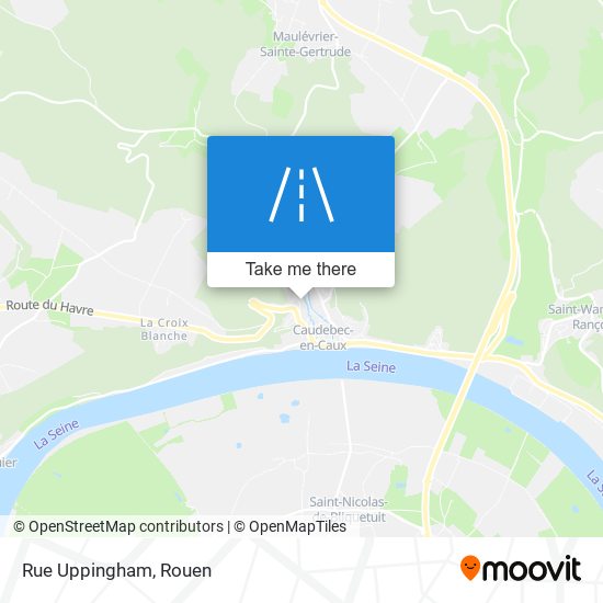 Rue Uppingham map