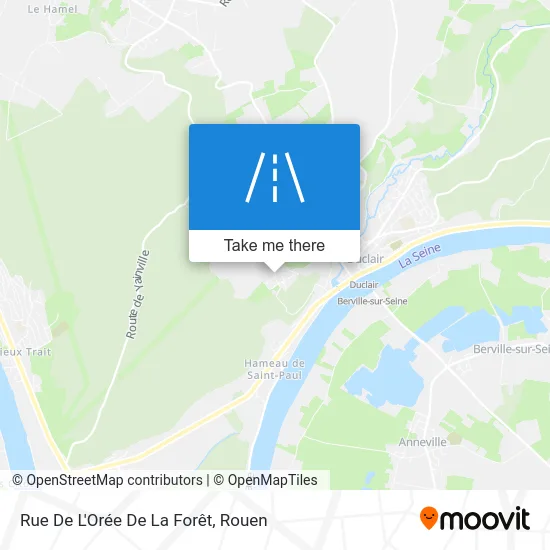 Rue De L'Orée De La Forêt map