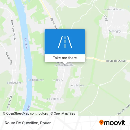 Route De Quevillon map