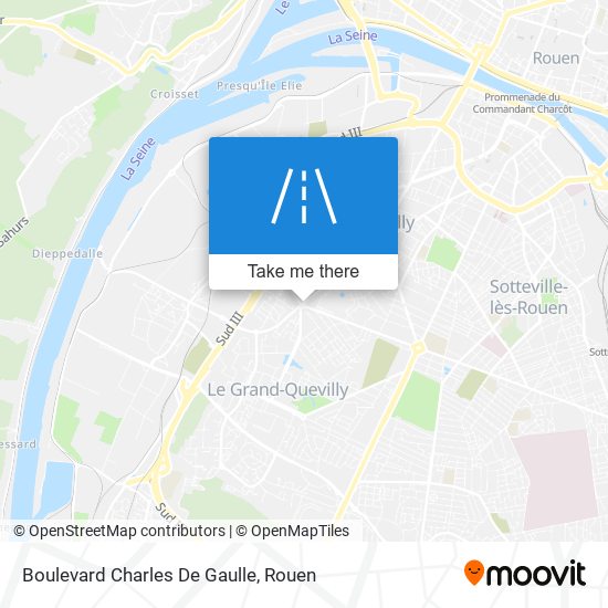 Mapa Boulevard Charles De Gaulle