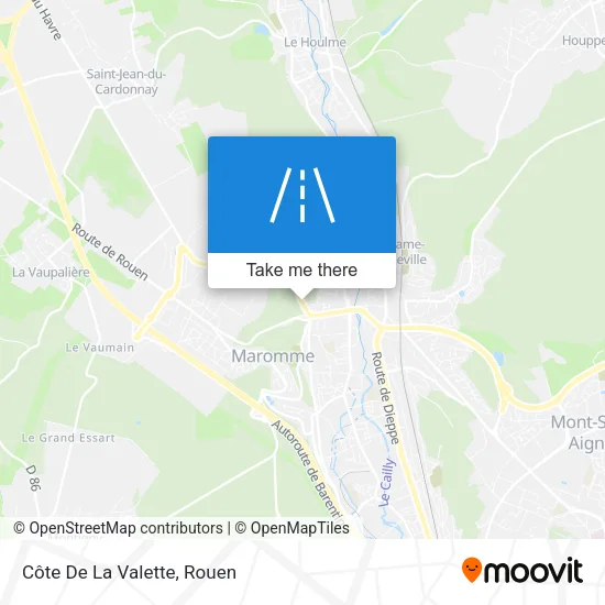 Côte De La Valette map