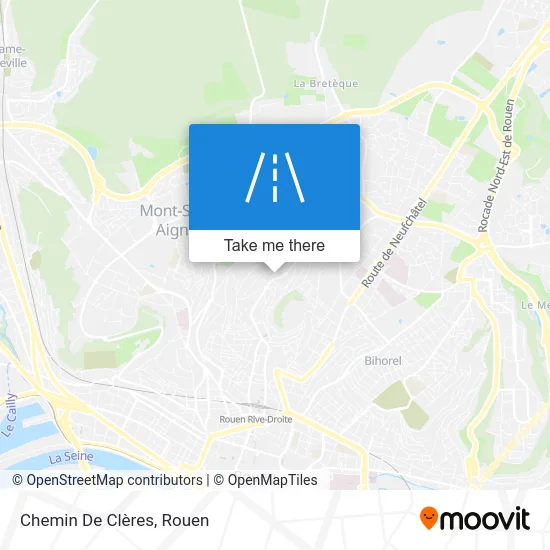 Chemin De Clères map