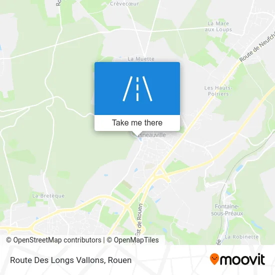 Route Des Longs Vallons map