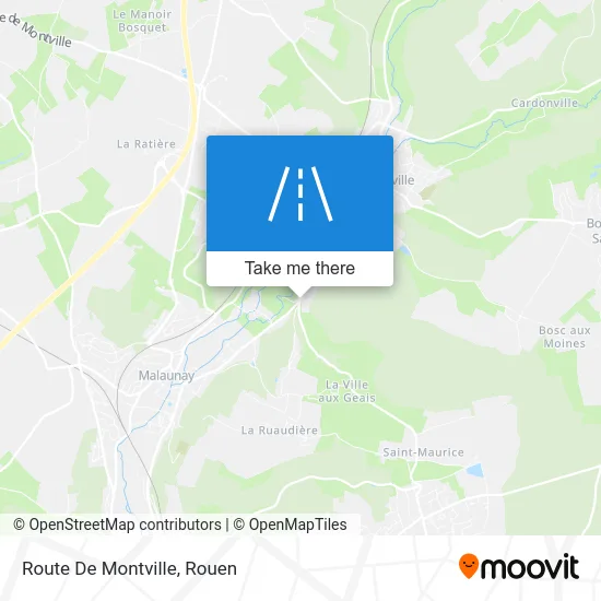 Route De Montville map