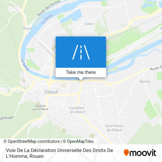 Voie De La Déclaration Universelle Des Droits De L'Homme map