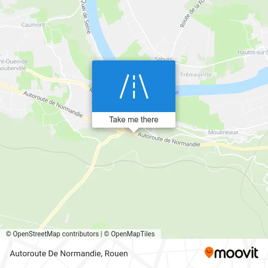 Autoroute De Normandie map