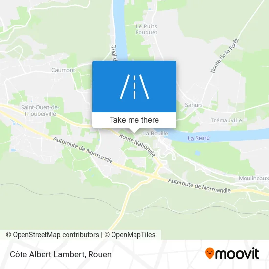 Côte Albert Lambert map