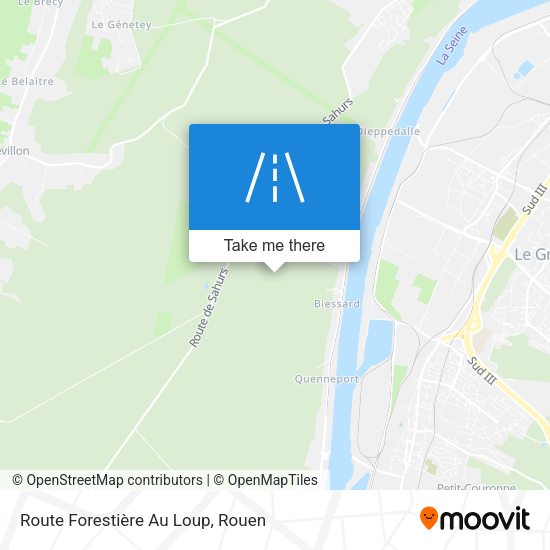 Route Forestière Au Loup map