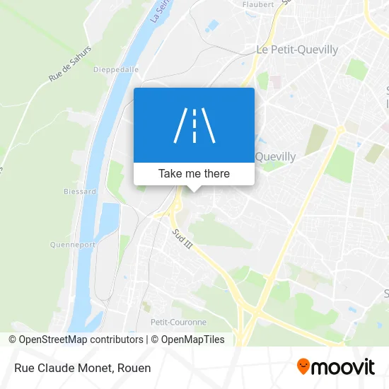 Rue Claude Monet map