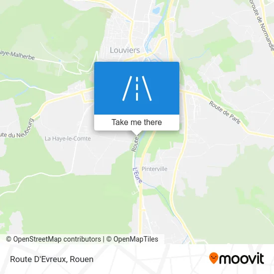 Route D'Evreux map