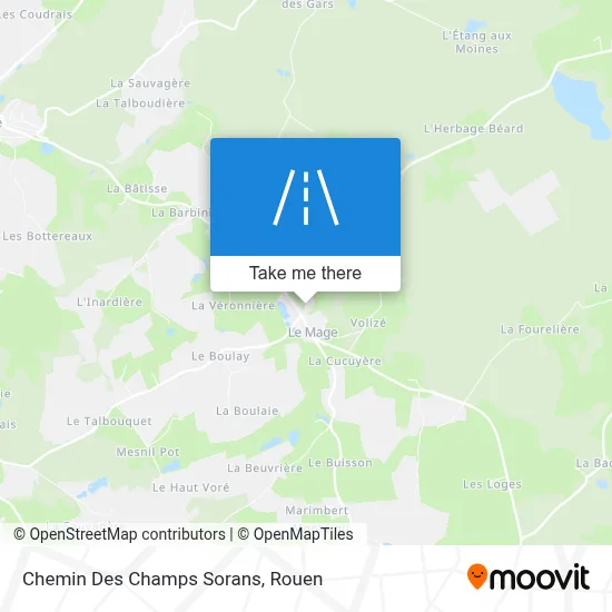 Mapa Chemin Des Champs Sorans