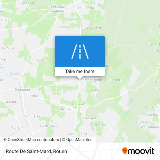 Route De Saint-Mard map