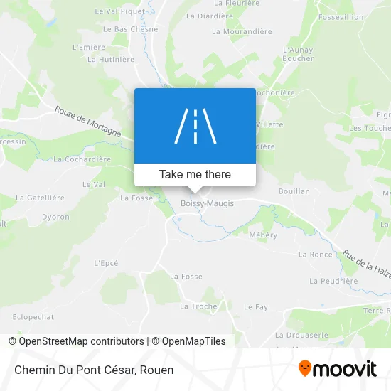 Chemin Du Pont César map