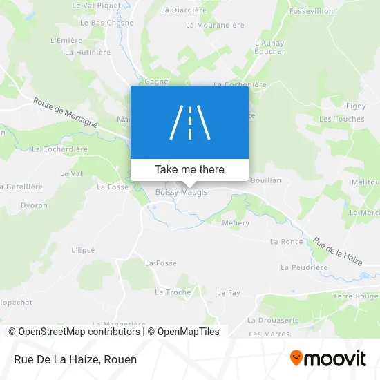 Rue De La Haize map